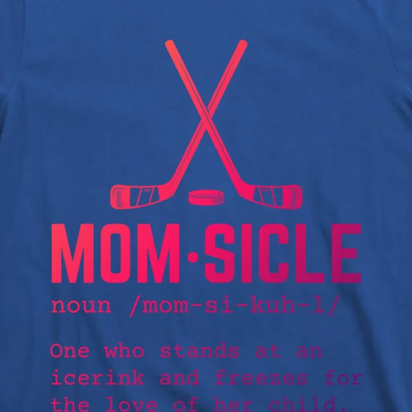 Hockey Mom Momsicle Definition Cute Gift T-Shirt