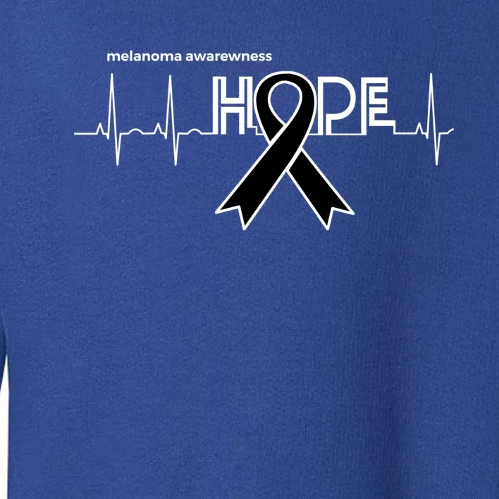 Hope Melanoma Month Products Ribbon Skin Cancer Awareness Gift Toddler Sweatshirt