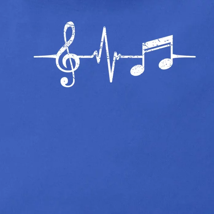 Heartbeat Musical Notes Musician Stuff Funny Music Gift Zip Tote Bag