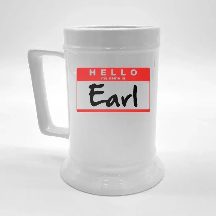 Hello My Name Is Earl Front & Back Beer Stein