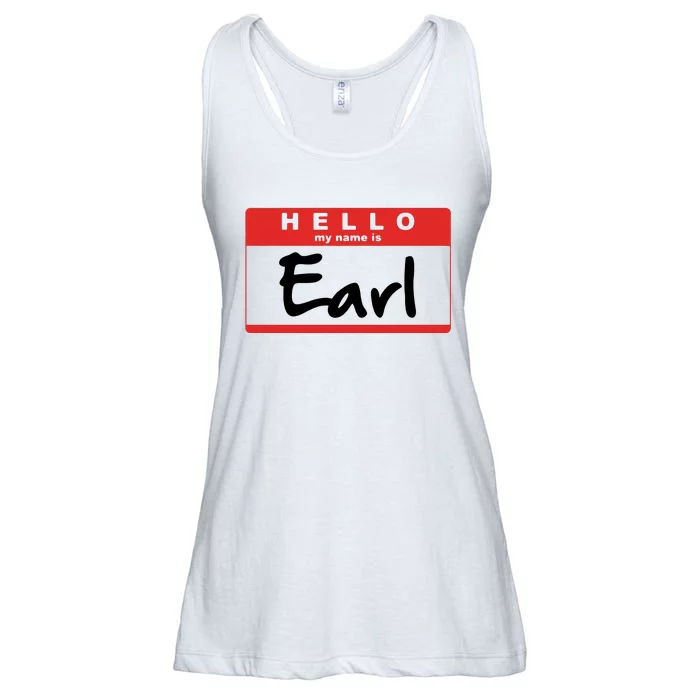 Hello My Name Is Earl Ladies Essential Flowy Tank