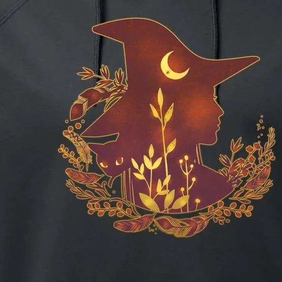 Halloween Mystical Nature Witch Performance Fleece Hoodie