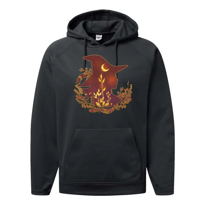 Halloween Mystical Nature Witch Performance Fleece Hoodie