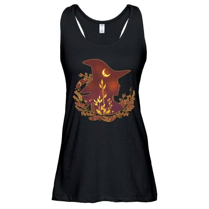 Halloween Mystical Nature Witch Ladies Essential Flowy Tank