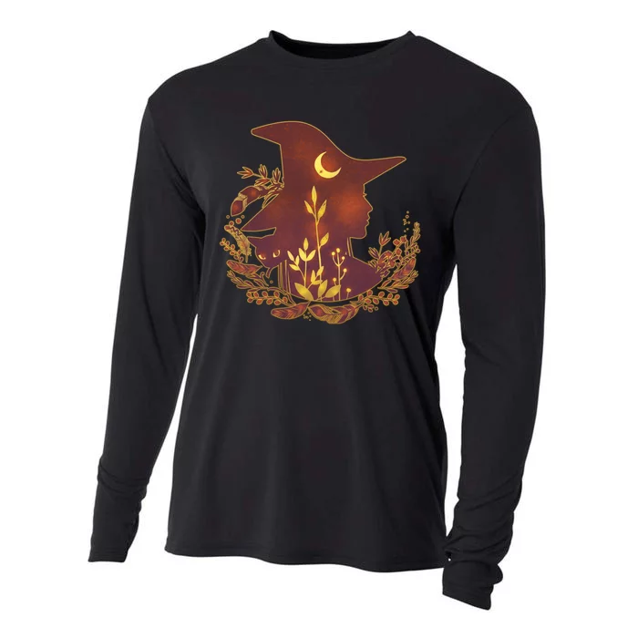 Halloween Mystical Nature Witch Cooling Performance Long Sleeve Crew