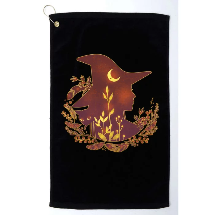 Halloween Mystical Nature Witch Platinum Collection Golf Towel