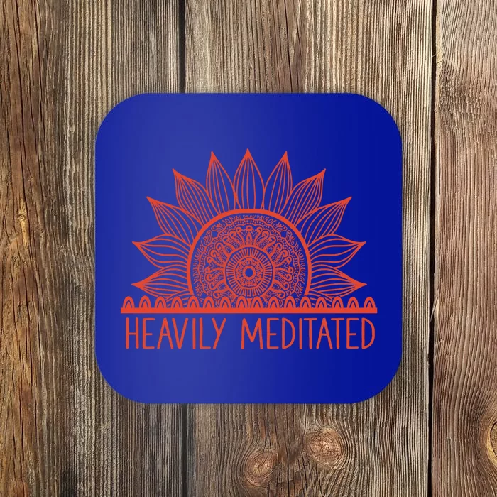 Heavily Meditated Namaste Meditation Yoga Gift Dala Gift Coaster