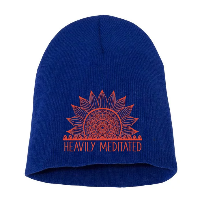 Heavily Meditated Namaste Meditation Yoga Gift Dala Gift Short Acrylic Beanie