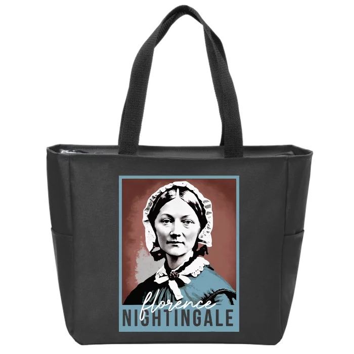 History Month Nurse Florence Nightingale Nursing Zip Tote Bag