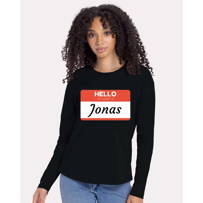 Hello My Name Is Jonas Womens Cotton Relaxed Long Sleeve T-Shirt