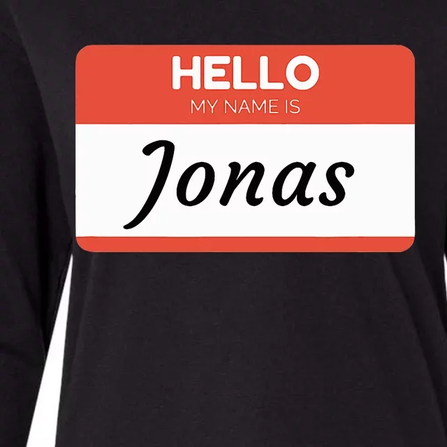 Hello My Name Is Jonas Womens Cotton Relaxed Long Sleeve T-Shirt