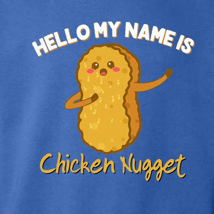 Hello My Name Is Chicken Nugget Costume Chicken Toddler Hoodie