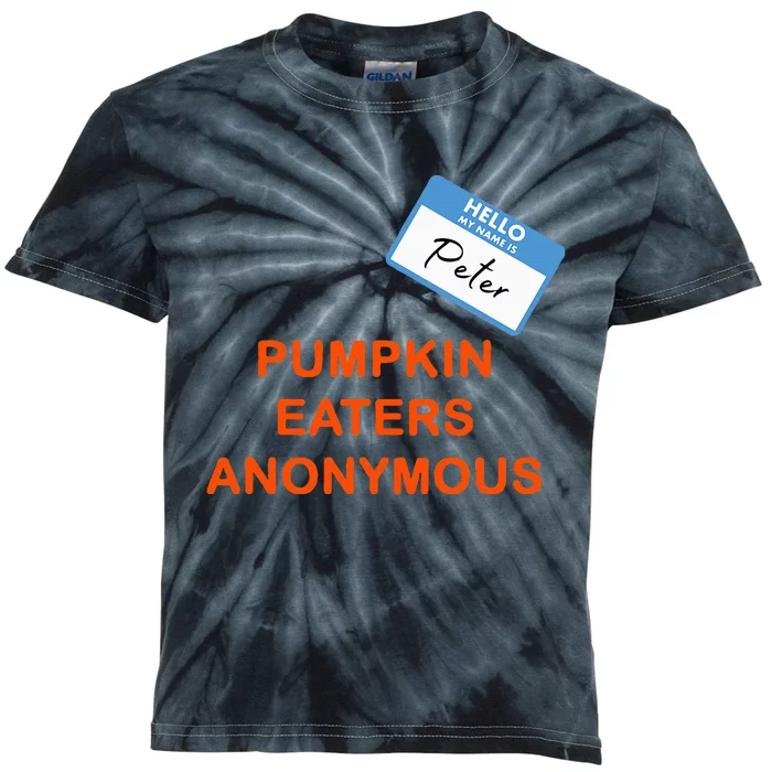 Hello My Name Is Peter Pumpkin Eaters Anonymous Kids Tie-Dye T-Shirt