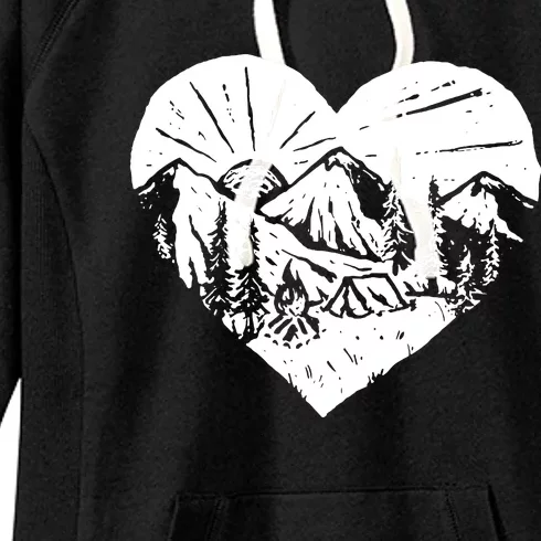 Hiking Mountains Nature Lover Women's Fleece Hoodie