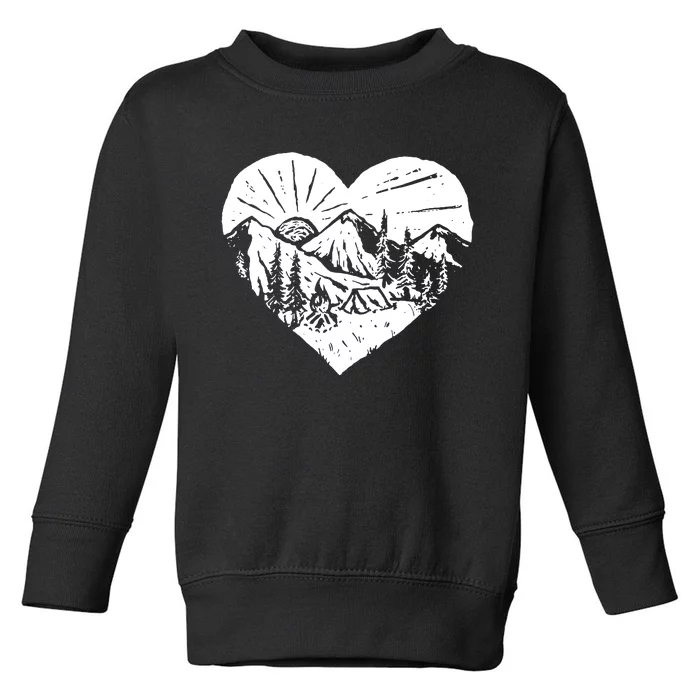 Hiking Mountains Nature Lover Toddler Sweatshirt