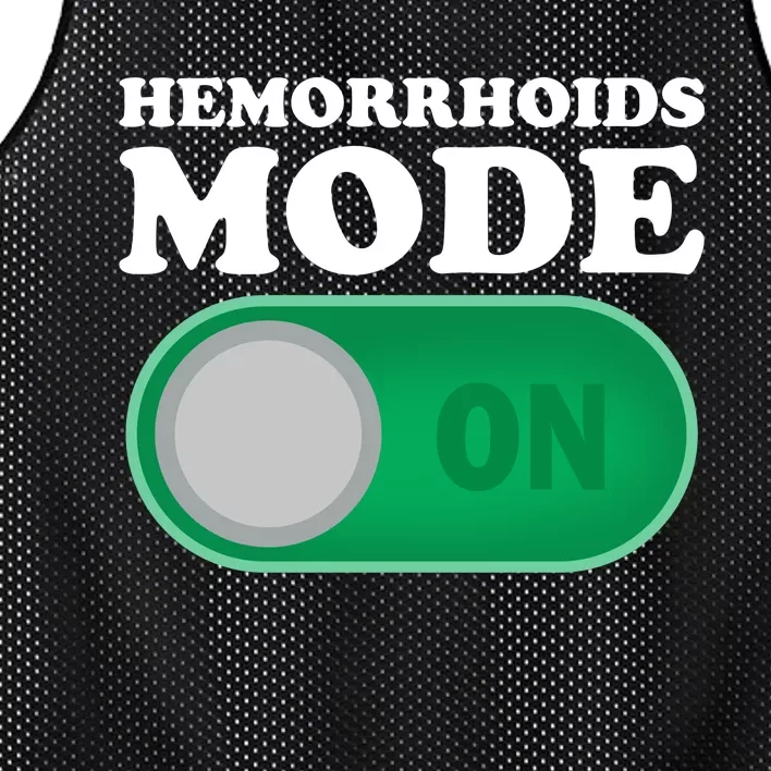 Hemorrhoids Mode On Mesh Reversible Basketball Jersey Tank