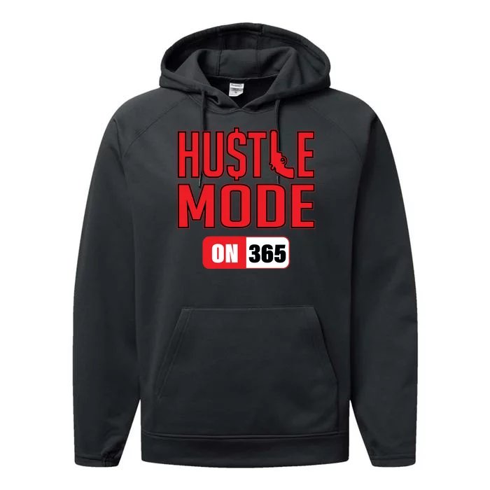 Hustle Mode On 365 Performance Fleece Hoodie