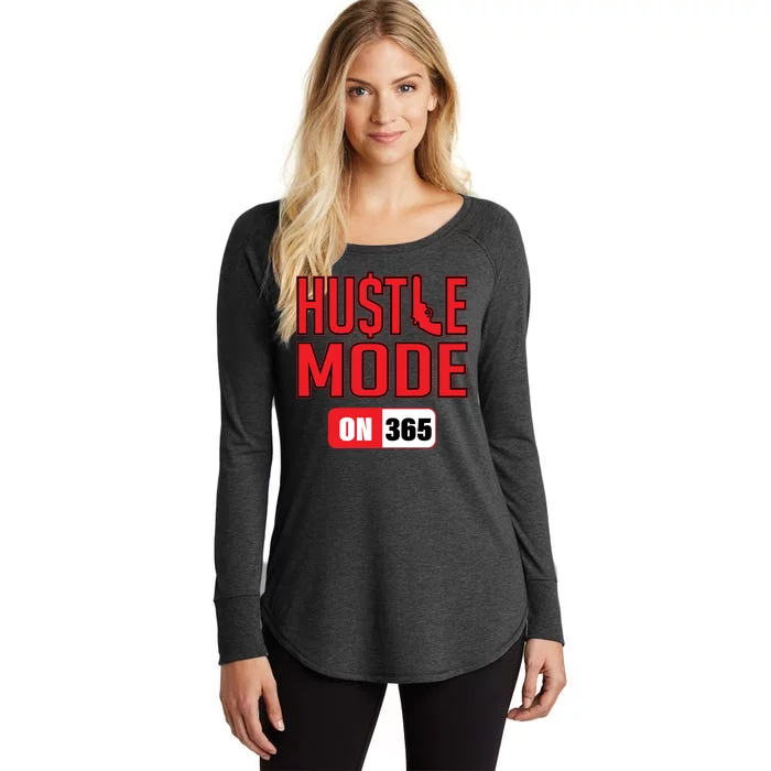 Hustle Mode On 365 Women's Perfect Tri Tunic Long Sleeve Shirt