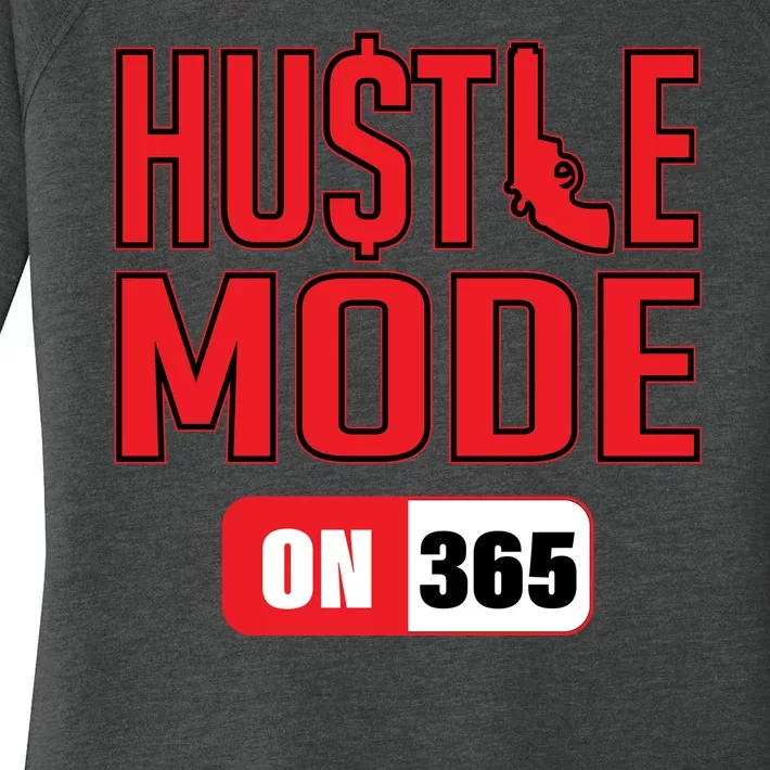 Hustle Mode On 365 Women's Perfect Tri Tunic Long Sleeve Shirt