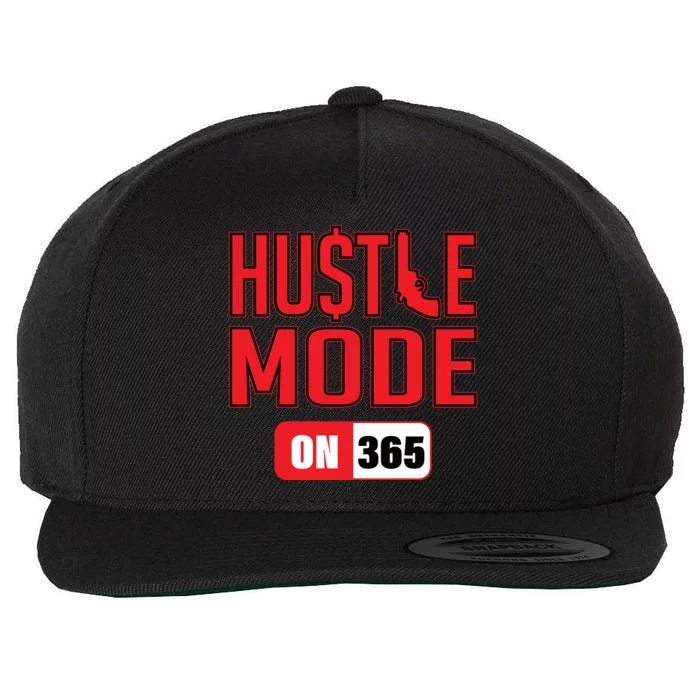 Hustle Mode On 365 Wool Snapback Cap