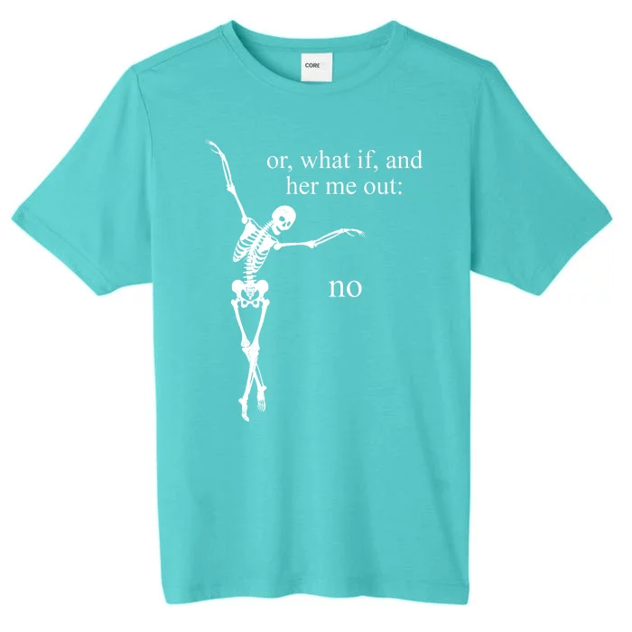 Hear Me Out No Funny Sassy Skeleton Gift ChromaSoft Performance T-Shirt