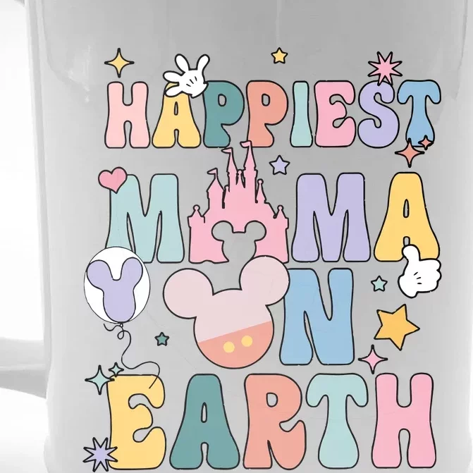 Happiest Mama On Earth Mother's Day For Best Mom Ever Mother's Day Front & Back Beer Stein