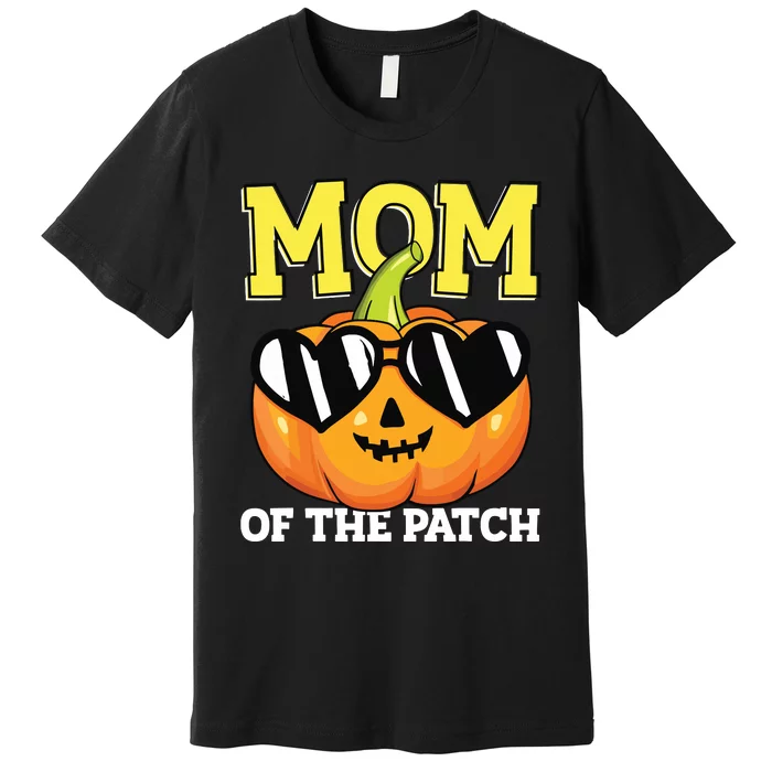 Halloween Mom Of The Patch Mama Mother Mommy Pumpkin Premium T-Shirt