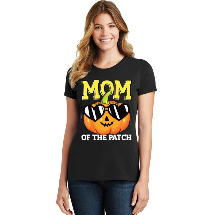 Halloween Mom Of The Patch Mama Mother Mommy Pumpkin Women's T-Shirt