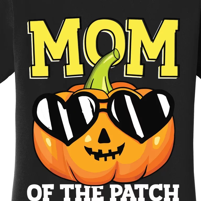 Halloween Mom Of The Patch Mama Mother Mommy Pumpkin Women's T-Shirt