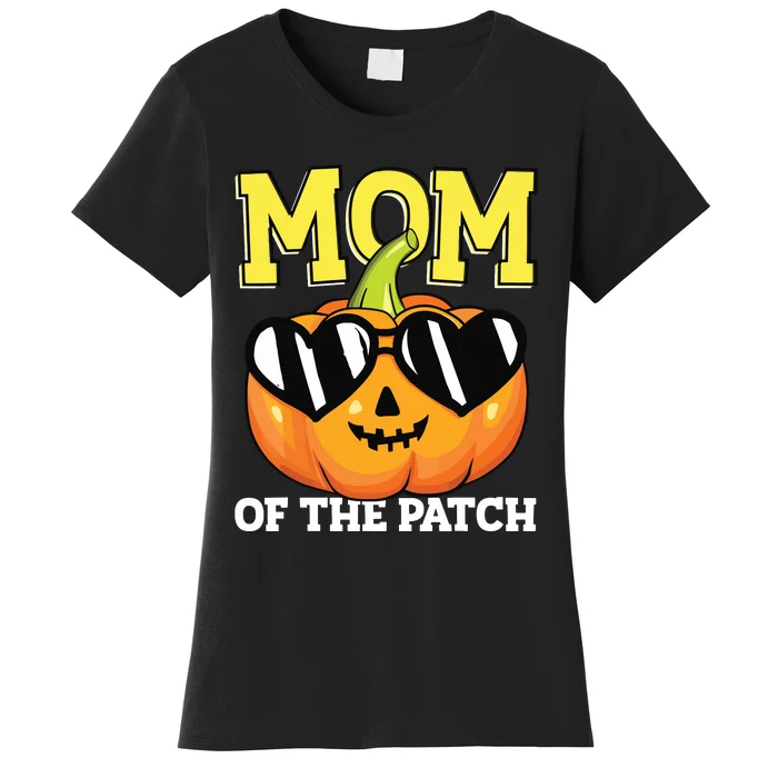 Halloween Mom Of The Patch Mama Mother Mommy Pumpkin Women's T-Shirt