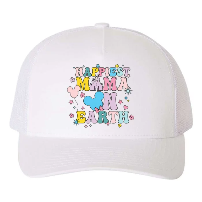 Happiest Mama On Earth Shirts Family Trip Happiest Place Yupoong Adult 5-Panel Trucker Hat