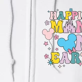 Happiest Mama On Earth Shirts Family Trip Happiest Place Full Zip Hoodie