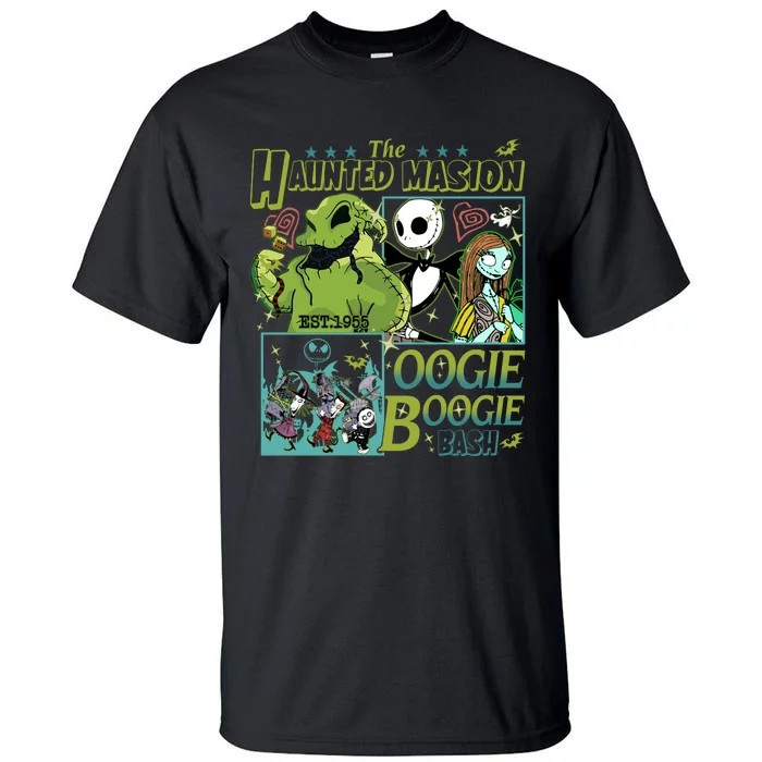 Haunted Mansion Oogie Boogie Bash Halloween Nightmare Characters Tall T-Shirt