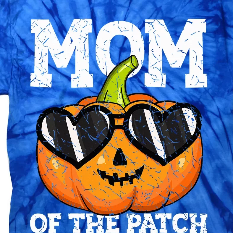 Halloween Mom of The Patch Mama Mother Mommy Pumpkin Tie-Dye T-Shirt