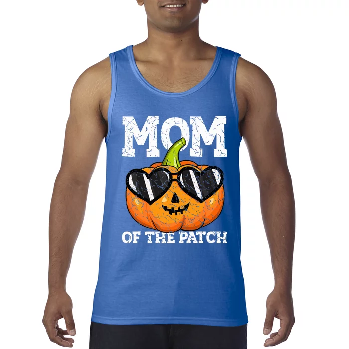 Halloween Mom of The Patch Mama Mother Mommy Pumpkin Tank Top