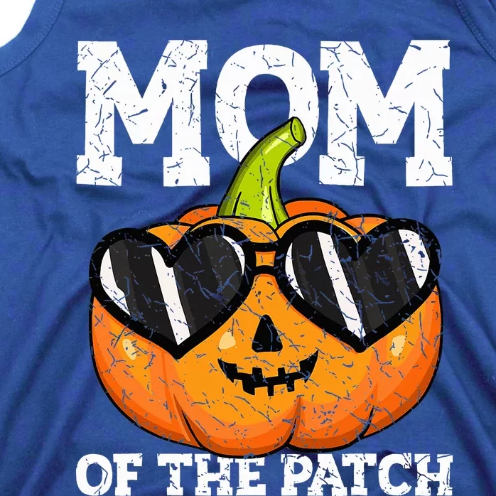 Halloween Mom of The Patch Mama Mother Mommy Pumpkin Tank Top