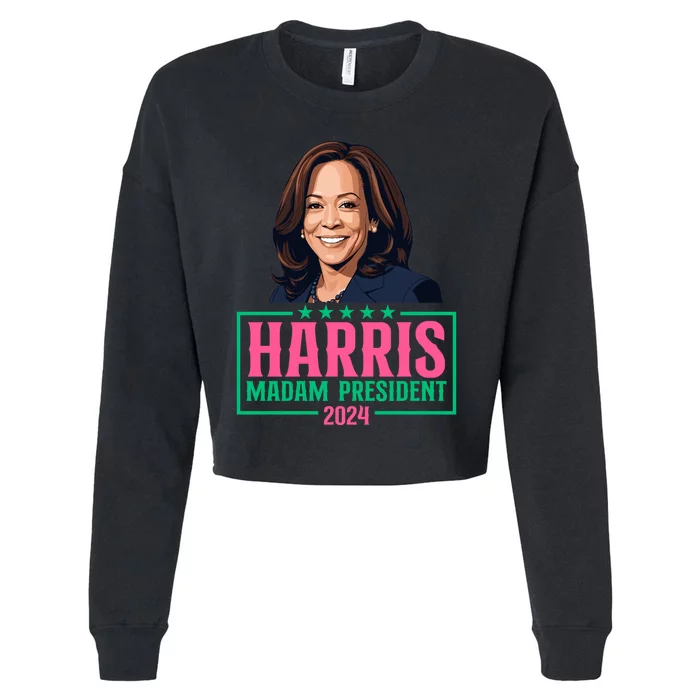 Harris Madam President Cropped Pullover Crew