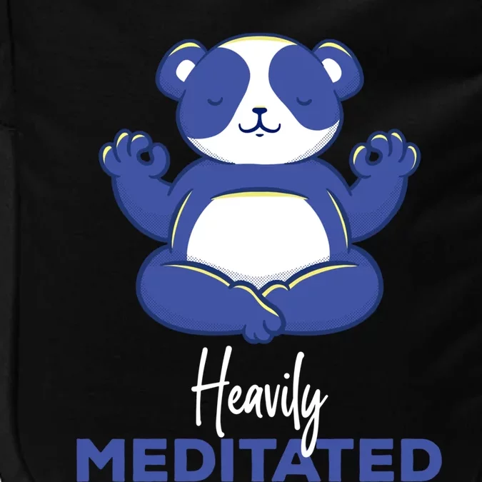 Heavily Meditated Panda Meditation Tranquility Funny Gift Impact Tech Backpack