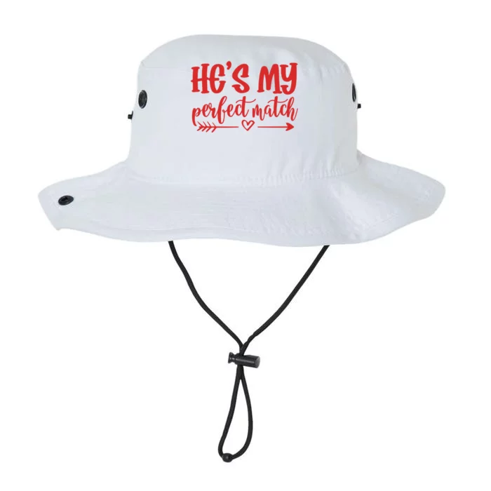 He's My Perfect Match Puzzle Valentines Day Couple Matching Gift Legacy Cool Fit Booney Bucket Hat