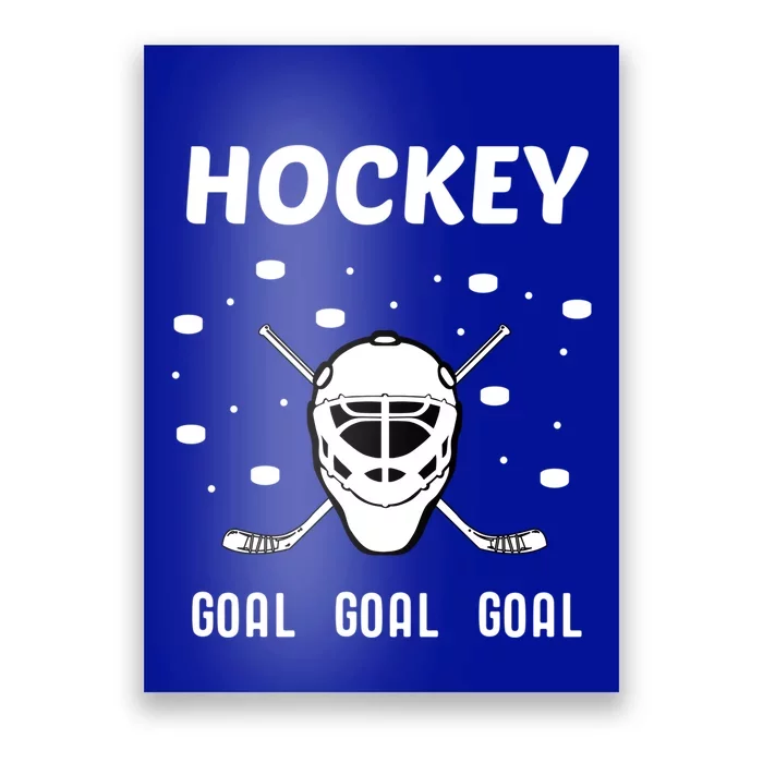 Hockey Mask Pucks Season Funny Gift Poster