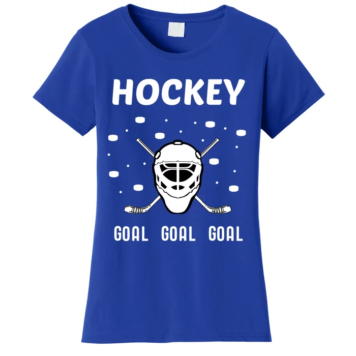 Hockey Mask Pucks Season Funny Gift Women's T-Shirt