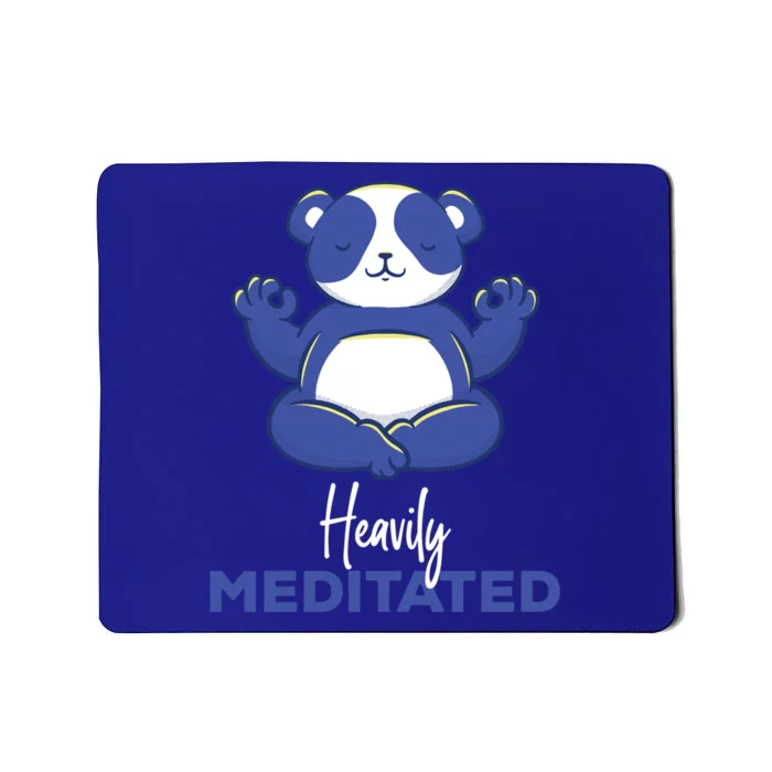 Heavily Meditated Panda Meditation Tranquility Gift Mousepad