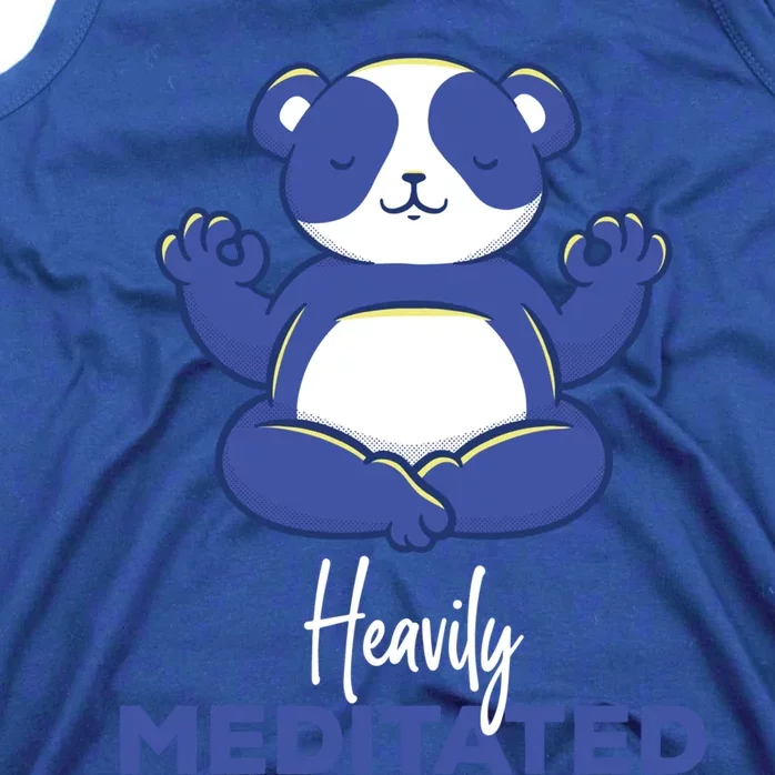 Heavily Meditated Panda Meditation Tranquility Gift Tank Top