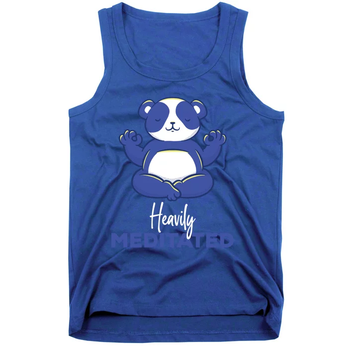 Heavily Meditated Panda Meditation Tranquility Gift Tank Top