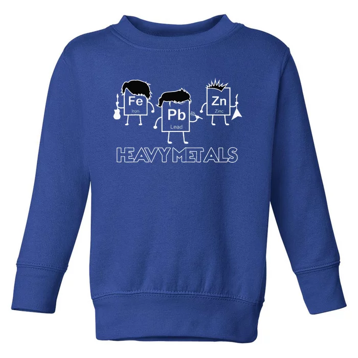 Heavy Metals Periodic Table Funny Science Toddler Sweatshirt