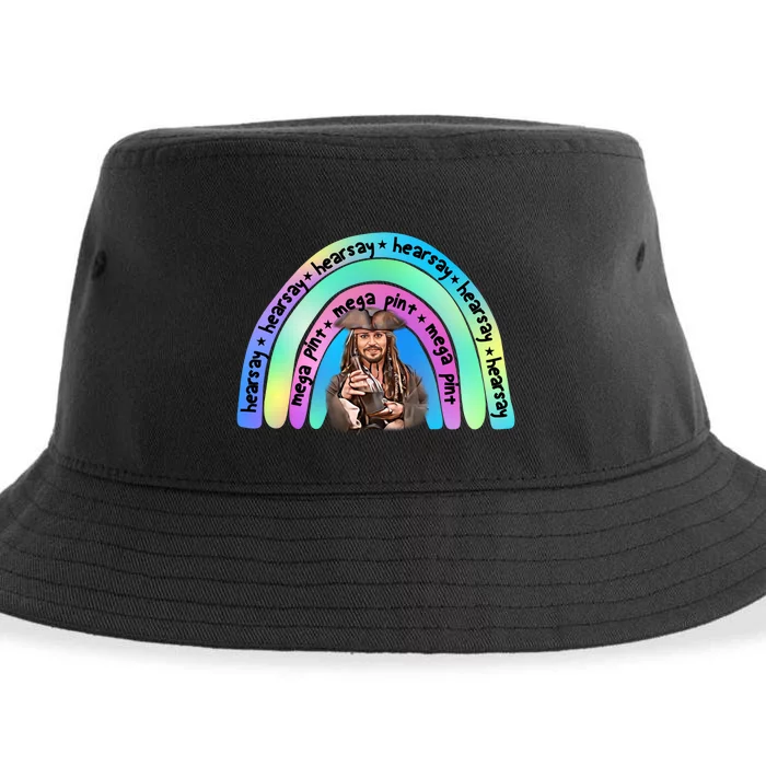 Hearsay Mega Pint Johnny Depp Rainbow Sustainable Bucket Hat