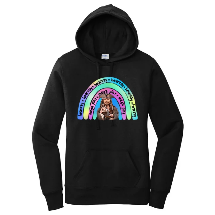 Hearsay Mega Pint Johnny Depp Rainbow Women's Pullover Hoodie