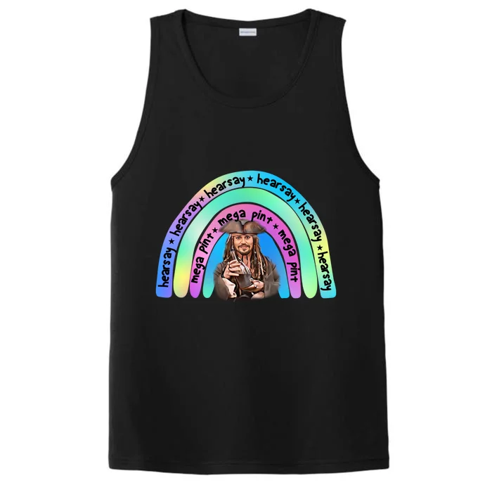 Hearsay Mega Pint Johnny Depp Rainbow Performance Tank