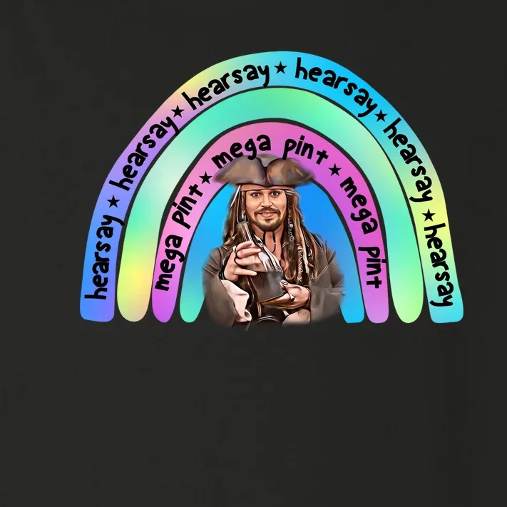 Hearsay Mega Pint Johnny Depp Rainbow Toddler Long Sleeve Shirt