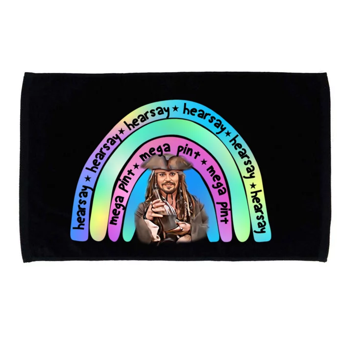 Hearsay Mega Pint Johnny Depp Rainbow Microfiber Hand Towel